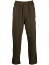 Isabel Marant Regular Straight-leg Track Pants In Verde