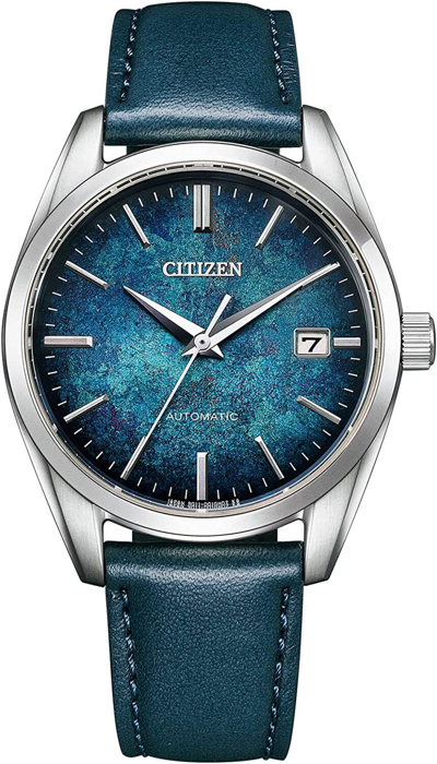 Pre-owned Citizen Brand-new  Collection Nb1060-12l Mech. Watch Original Calf Band Is Short