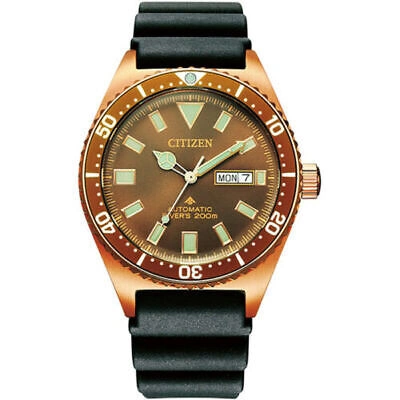 Pre-owned Citizen Promaster Marine Ny0125-08w Mechanical Automatic Diver 200m Men Watch