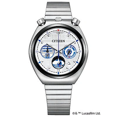 Pre-owned Citizen An3666-51a Tsuno Chrono Star Wars R2-d2 Silver Dial Watch Limited 600 In Misty Rose