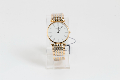 Pre-owned Longines La Grande Classique L47552117 Men 36mm White Dial Two-tone Quartz Watch