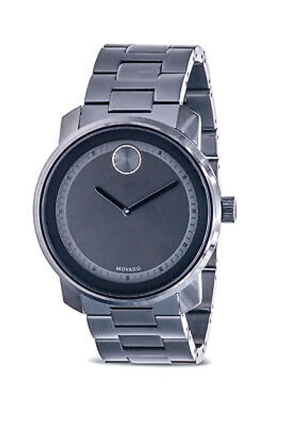 Pre-owned Movado Bold Black Mens Watch 3600467