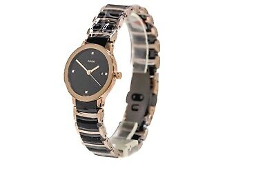 Pre-owned Rado Centrix Diamonds R30555712 Women's 28mm Quartz Two-tone Sapphire Watch