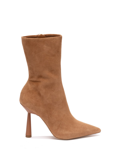 Gia X Rhw Ankle Boots In Marrone