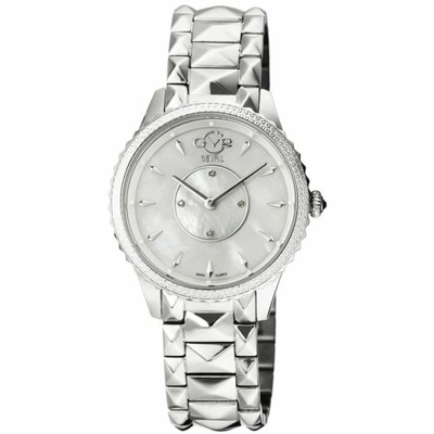 Pre-owned Gv2 By Gevril Women's 11700-424 Carrara Diamonds Limited Edition Steel Watch