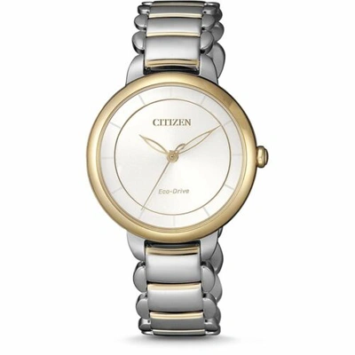 Pre-owned Citizen Em0674-81a Solar Women Watch Us4