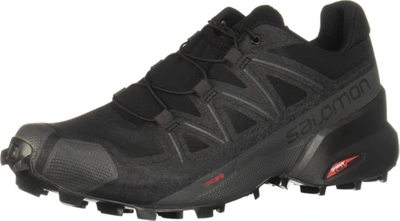 Pre-owned Salomon Men's Speedcross 5 Trail Running Shoes In Black/black/phantom