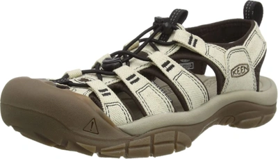 Pre-owned Keen Men's Newport H2 Closed Toe Water Sandals In Natural/natural
