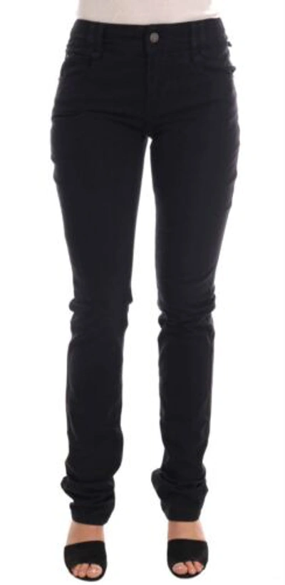 Pre-owned John Galliano Women Black Jeans Pants Cotton Slim Fit Regular Casual Trousers