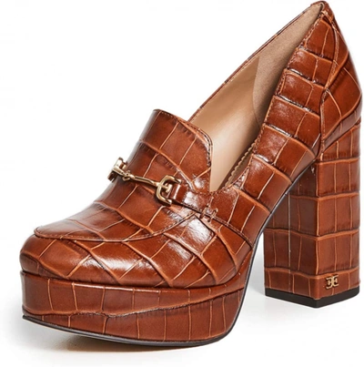 Pre-owned Sam Edelman Women's Aretha Pumps In Tawny Brown