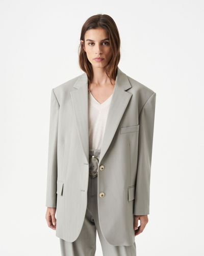 Iro Olapi Single-breasted Blazer In Light Grey