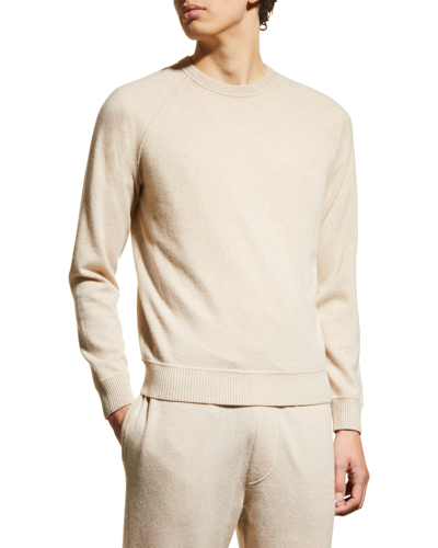 Nomad Men's Bleecker Cashmere Crewneck Jumper In Beige