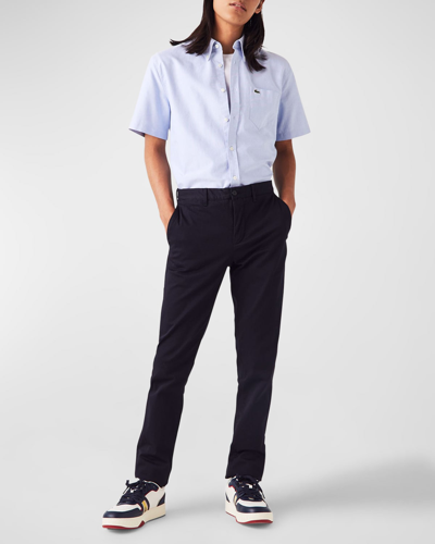 Lacoste Men's Classic Slim Fit Cotton-stretch Pants In Hde Abysm