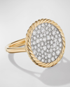 DAVID YURMAN DY ELEMENTS RING WITH DIAMONDS IN 18K GOLD, 21.2MM