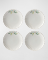 Lenox Holiday Holly & Berry Dinner Plates, Set Of 4