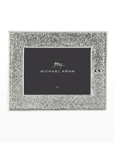 Michael Aram Shagreen Photo Frame, 5" X 7" In Silver