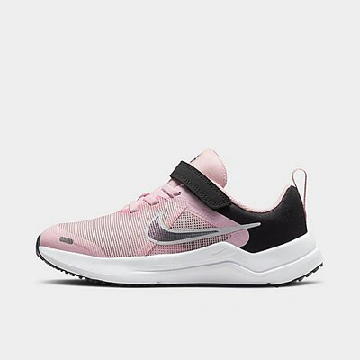 Nike Downshifter 12 Little Kids' Shoes In Pink Foam/flat Pewter/black