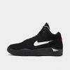 Nike Air Flight Lite Mid Sneakers In Black - Black In Black/white/varsity Red