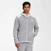 The North Face Inc Men's Alpine Polartec® 200 Full-zip Hooded Jacket In Meld Grey/tin Grey
