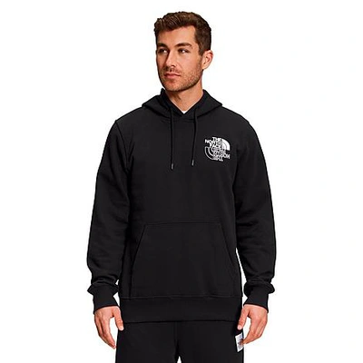 The North Face Inc Men's Graphic Injection Hoodie In Tnf Black/tnf Black