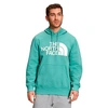 The North Face Inc Men's Half Dome Pullover Hoodie In Wasabi/tnf White