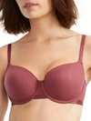 B.tempt'd By Wacoal Nearly Nothing Balconette T-shirt Bra In Maroon