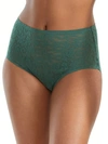 Tc Fine Intimates All Over Lace Modern Brief In Trekking Green