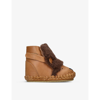 Donsje Babies' Kapi Leo Leather Boots 6-12 Months In Camel