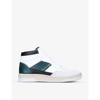 FILLING PIECES ACE SPIN BRAND-PRINT LEATHER MID-TOP TRAINERS,57577723