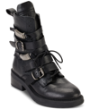 Dkny 50mm Chunky Buckle-fastening Boots In Black