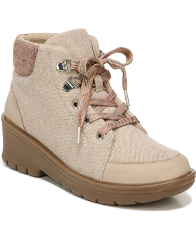 Bzees Brooklyn Washable Booties Women's Shoes In Beige Fabric