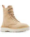 Sorel Hi-line Waterproof Lace-up Boot In Ceramic/chalk