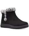 Clarks Women's Breeze Faux Fur Booties In Black