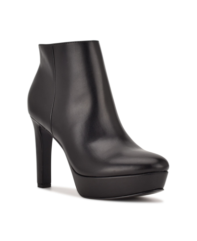Nine West Women's Cale 9x9 Dress Booties Women's Shoes In Black