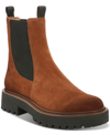 Sam Edelman Laguna  Womens Lugged Sole Ankle Chelsea Boots In Frontier Brown