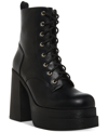MADDEN GIRL DRIVEN DOUBLE PLATFORM LACE-UP COMBAT BOOTIES