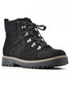 Cliffs By White Mountain Connie Womens Lace Up Lug Sole Combat & Lace-up Boots In Black Fabric