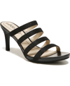Lifestride Marquee Slide Strappy Sandals In Black Fabric