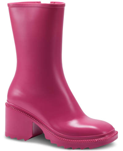 Inc International Concepts Women's Everett Rain Boots, Created For Macy's Women's Shoes In Fuchsia