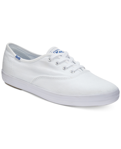 Keds Women's Champion Ortholite Lace-up Oxford Fashion Sneakers From Finish Line In White
