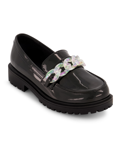 Marc Fisher Little Girls Chain Loafers In Black