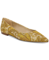 Sam Edelman Women's Wanda Pointed Toe Flats Women's Shoes In Tumeric Brocade