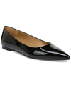 Sam Edelman Women's Wanda Pointed Toe Flats Women's Shoes In Black Patent