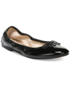 Sam Edelman Felicia Womens Patent Round Toe Ballet Flats In Black Patent