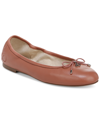 Sam Edelman Felicia Womens Denim Round Toe Ballet Flats In Sienna Rose