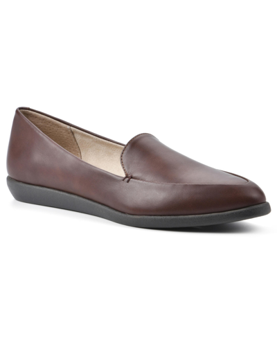 Cliffs By White Mountain Women's Mint Loafers Shoe In Brown Smooth