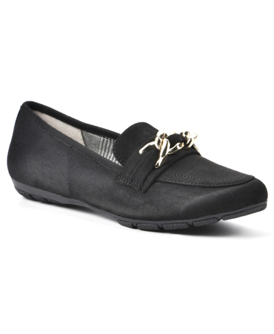 Cliffs By White Mountain Women's Gainful Loafers In Black Suedette