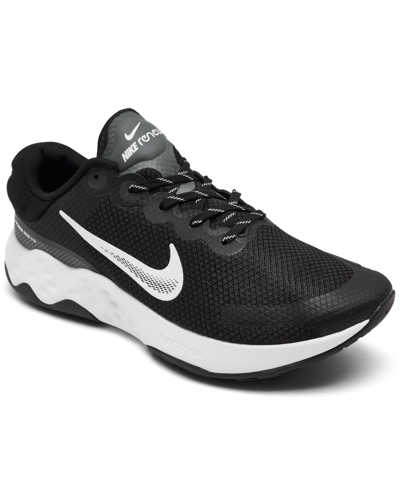 Nike Men's Renew Ride 3 Running Sneakers From Finish Line In Black/white