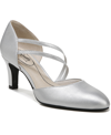 Lifestride Grace Pump In Silver Faux Leather