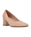 Calvin Klein Alanta Square Toe Pump In Cliff